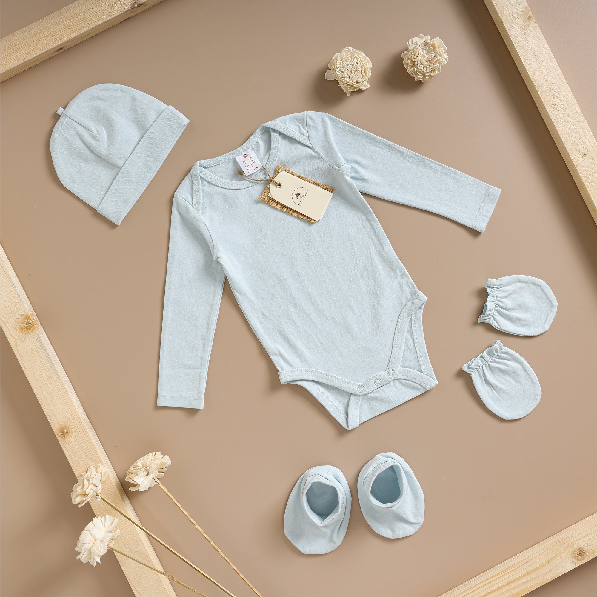 Poshaak Baby Bodysuit Set