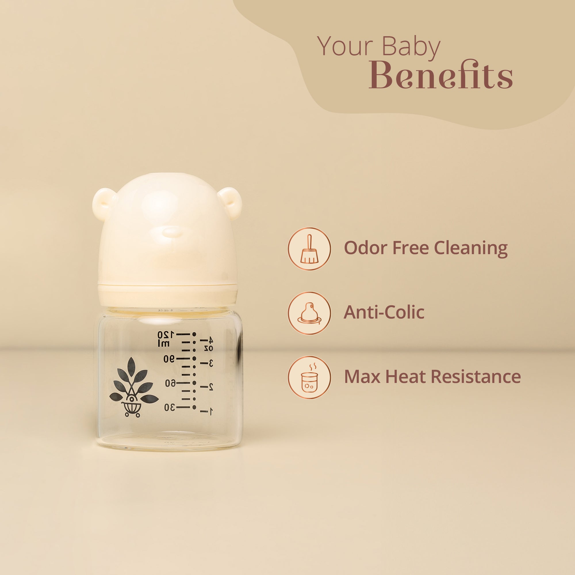 Palan Poshan Baby Glass Feeding Bottle Product Features