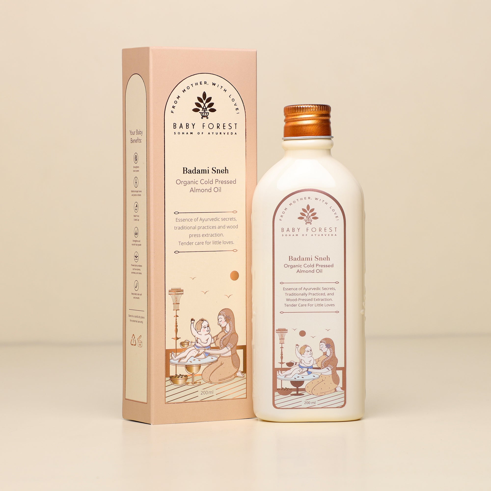 Badami Sneh- Organic Cold Pressed Almond Oil Image 02