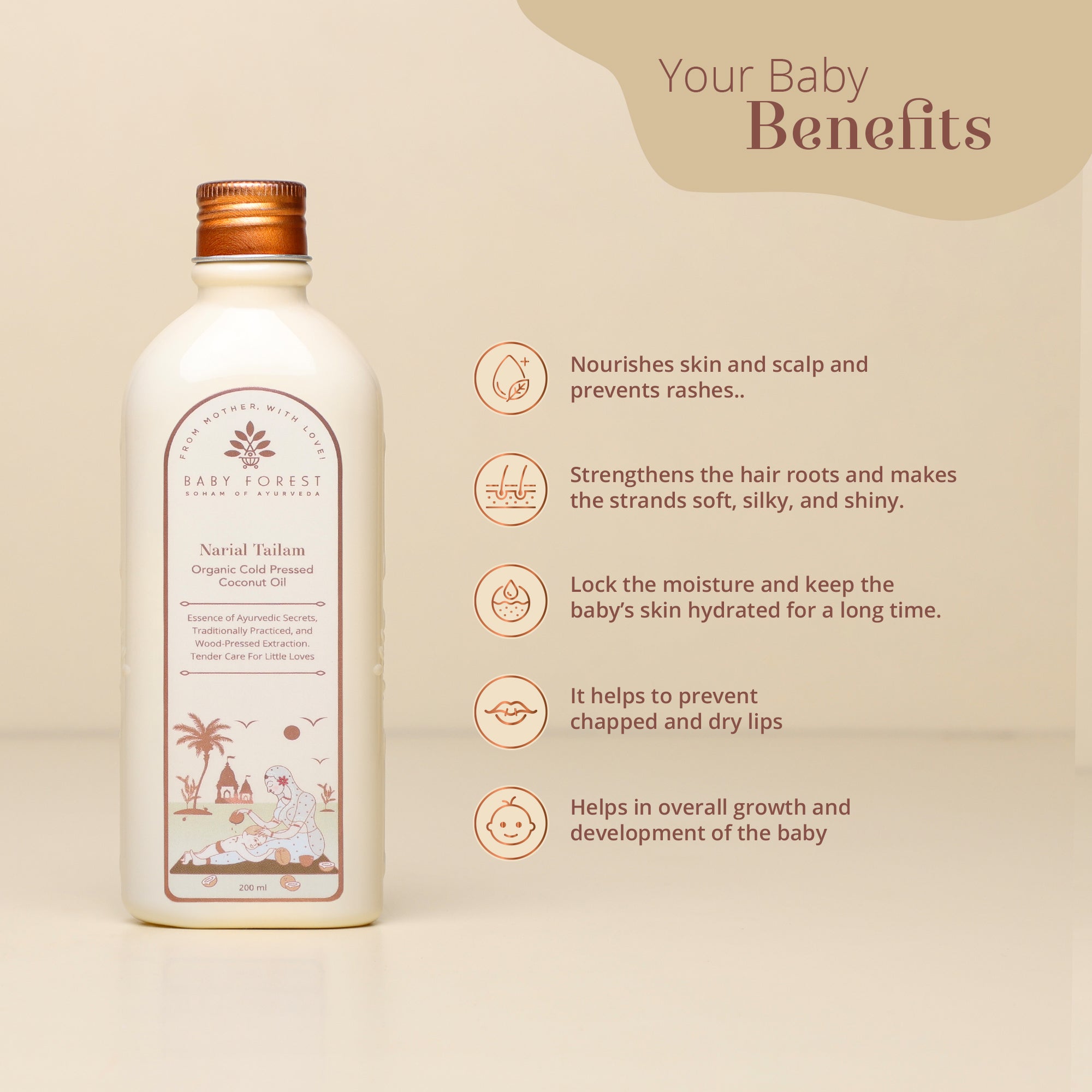 Narial Tailam- Organic Cold Pressed Coconut Oil Product Features