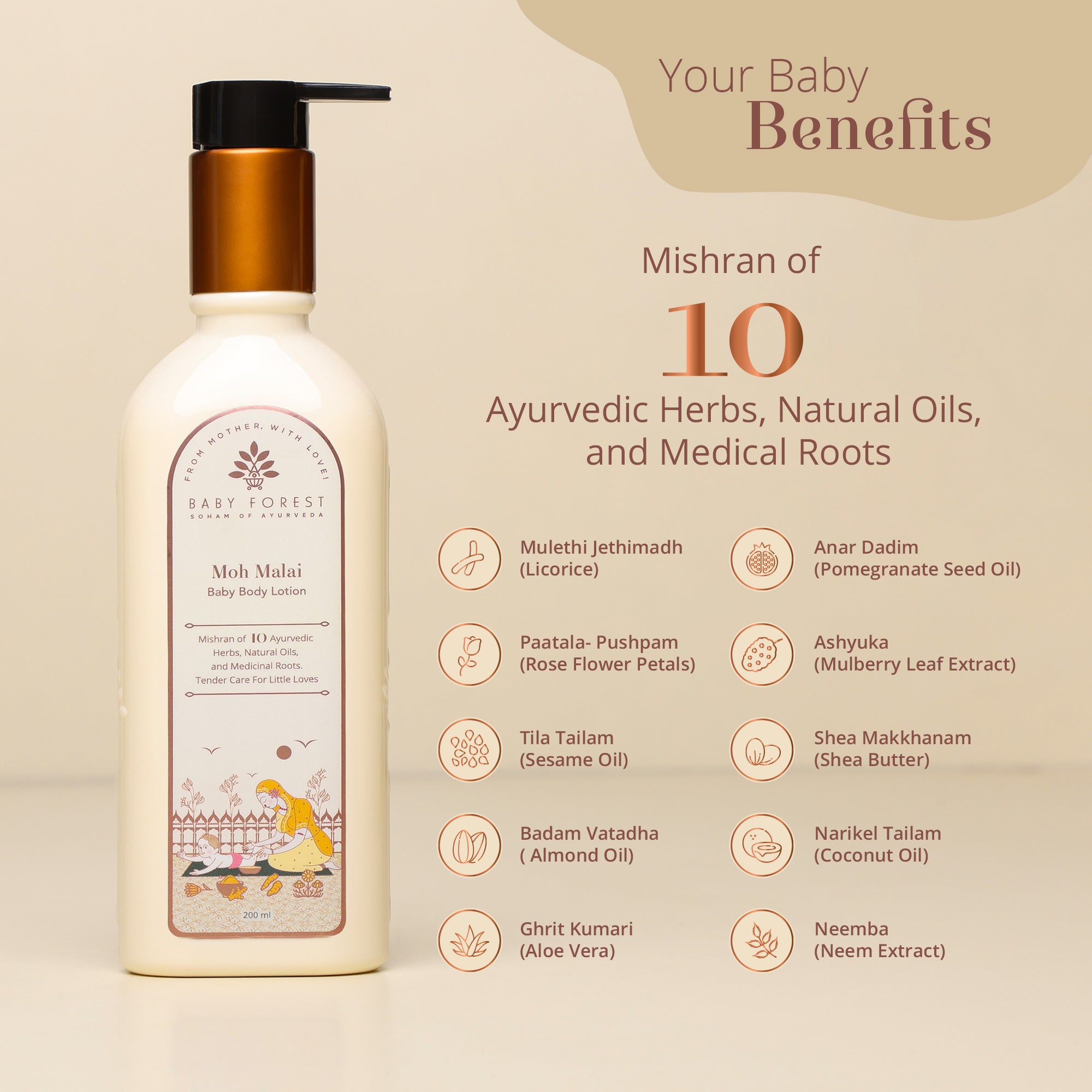 Moh Malai Baby Body Lotion Product Features