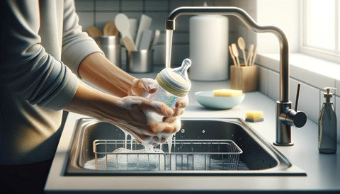 how to clean baby feeding bottle