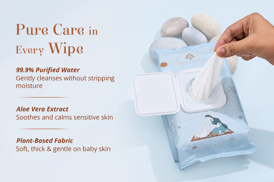 Neer 99.9% Water Baby Wipes