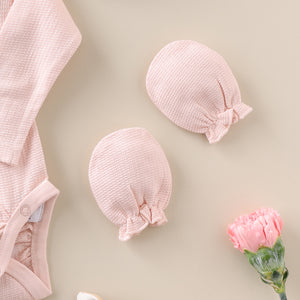 Poshaak Overlap Baby Bodysuit - Peach Dust Image 11