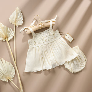 Poshaak Hand Crochet Baby Girl Dress Image 01