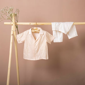 Poshaak Embroidered Shirt with Trouser Set Image 01