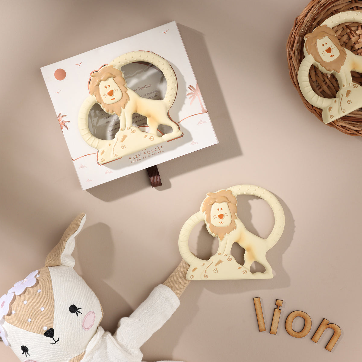 Natkhat Sher Natural Rubber Baby Teether