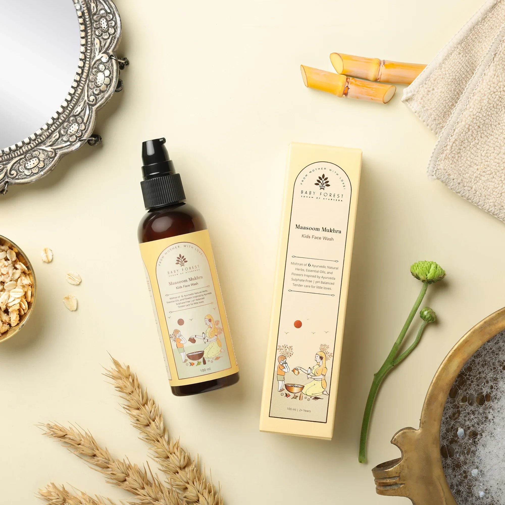 Maasoom Mukhra Ayurvedic Kids Face Wash Product Features
