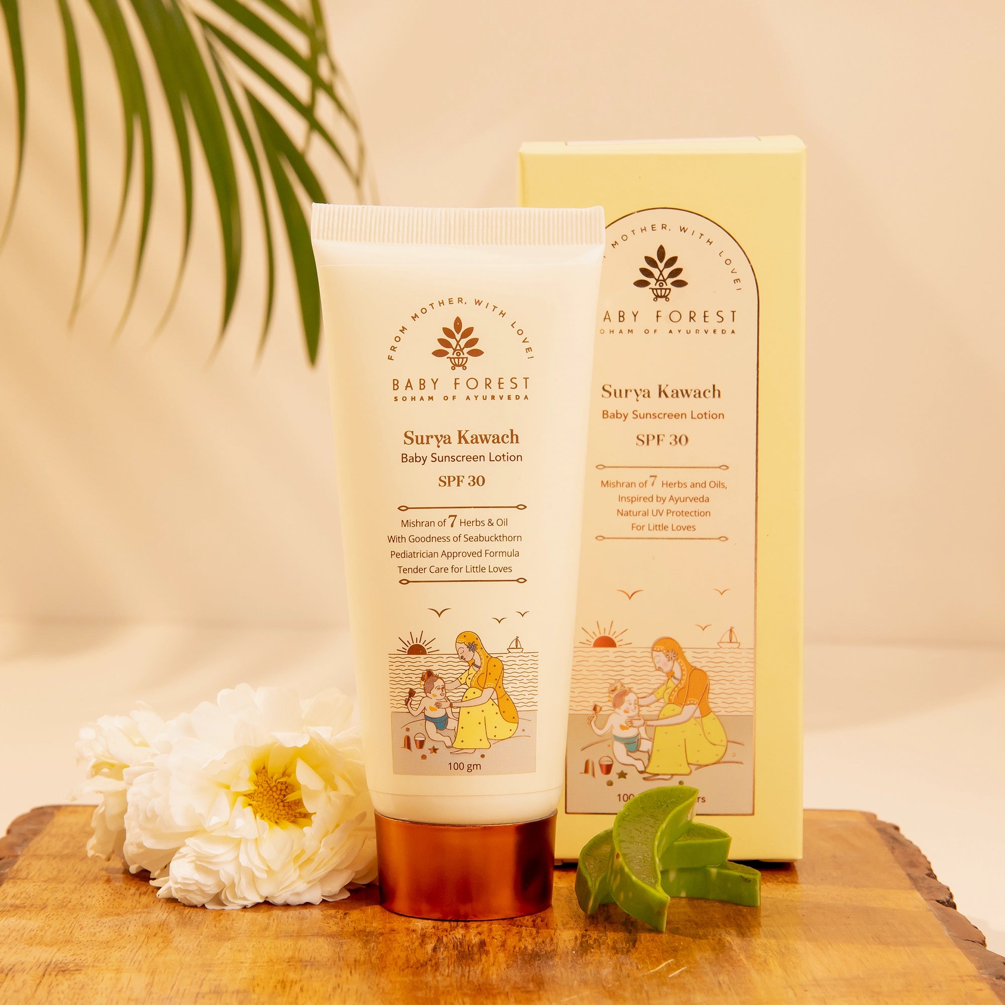 Surya Kawach SPF30 Baby Sunscreen Lotion