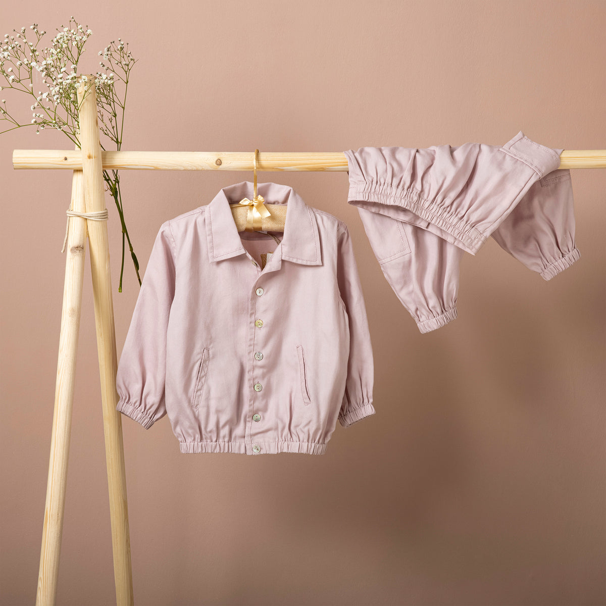 Poshaak Solid Shirt & Trouser SetImage 01