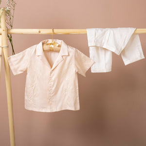Poshaak Embroidered Shirt with Trouser Set Image 02