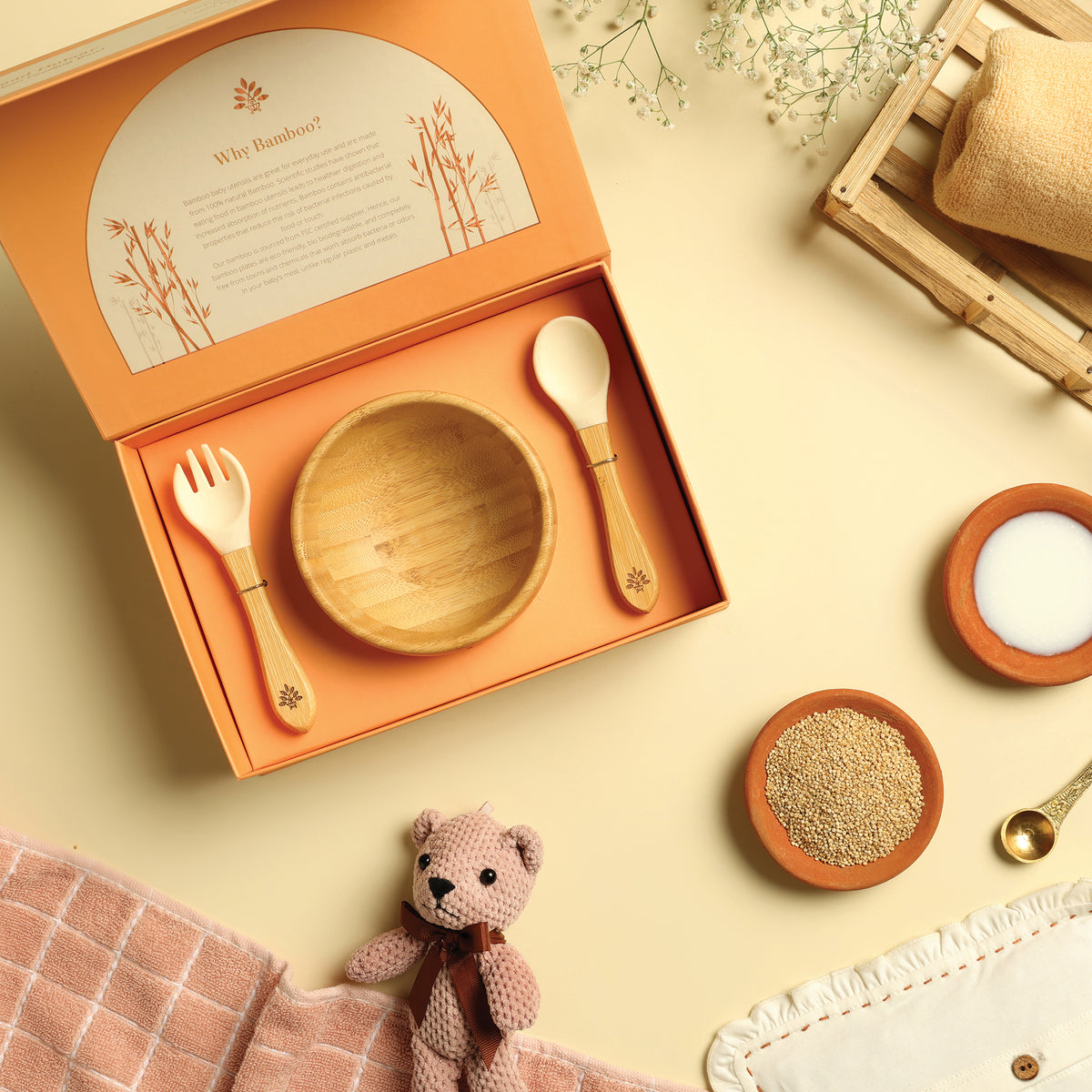 Laad Dulaar Baby Bamboo Feeding Bowl Image 01