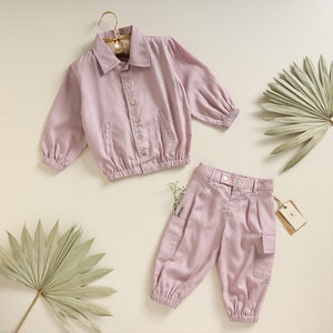 Poshaak Solid Shirt & Trouser SetImage 02