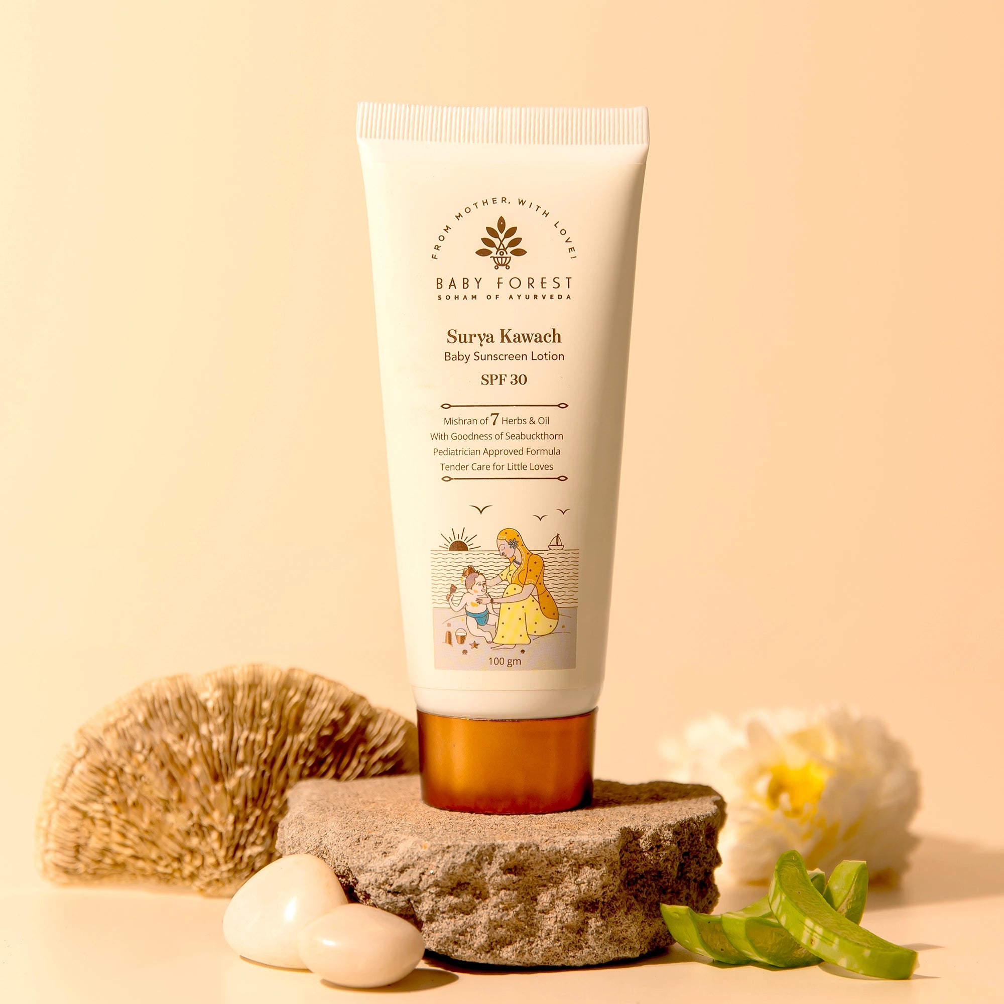 Surya Kawach SPF30 Baby Sunscreen Lotion