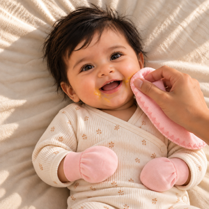 Komal Aavran Baby Swaddle Set Image 06- Baby Pink