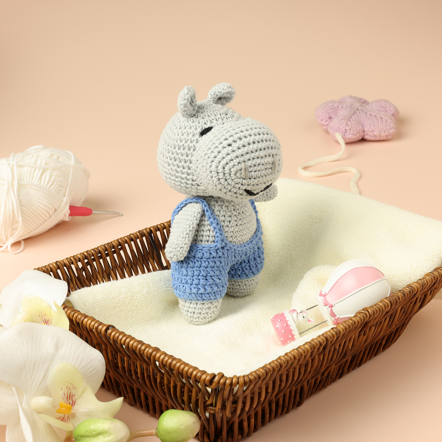Crochet Karigari Happy Hippo Toy