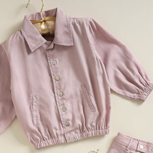 Poshaak Solid Shirt & Trouser SetImage 04