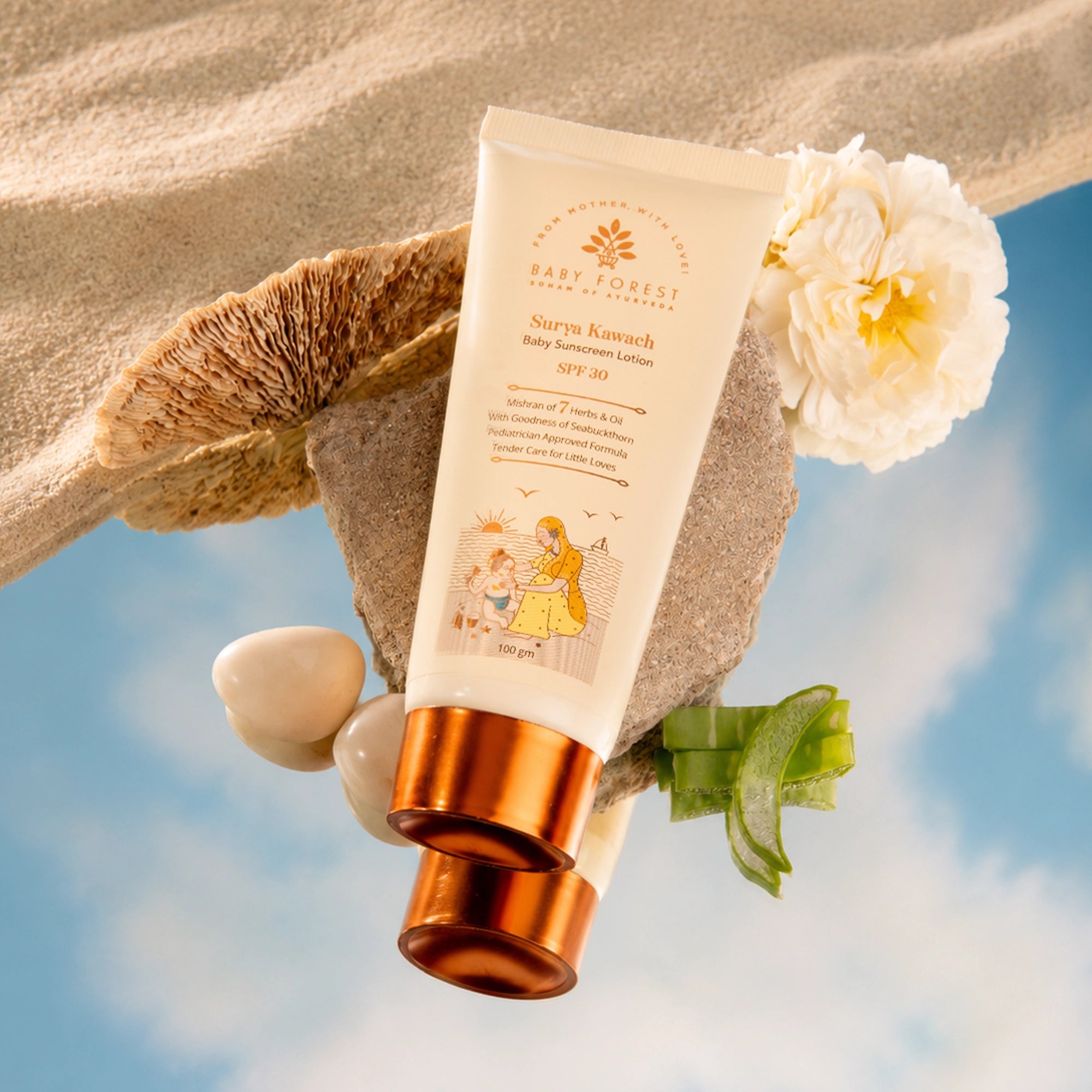 Surya Kawach SPF30 Baby Sunscreen Lotion