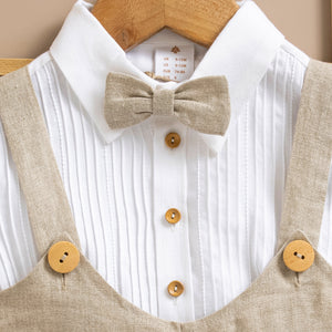 Poshaak Cotton Linen Romper Set Image 05