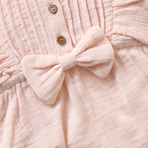 Poshaak Pleated Ruffle Baby Girl Romper Image 05