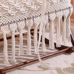 Amulya Paalna Macrame Wooden Baby Cradle Image 04