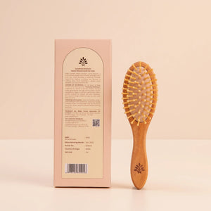 Sunehere Resham Neem Wood Comb for Kids with Back Packaging