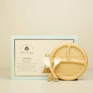 Laad Dulaar Bamboo Feeding Plate - Round Shape Image 02