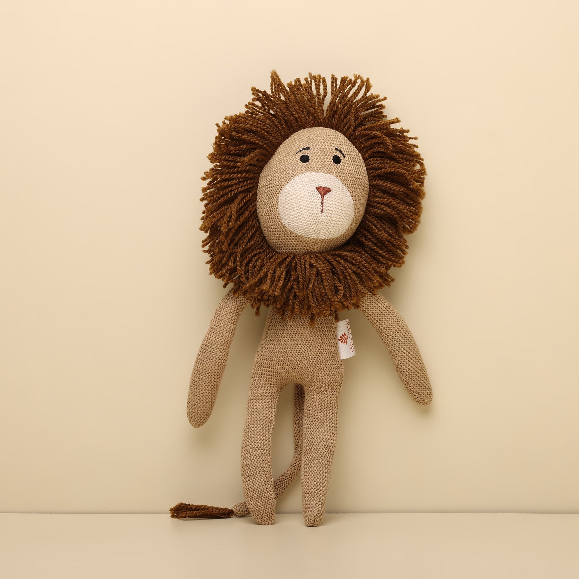 Stripy Lion Toddler Soft Toy in Organic Cotton – ChunkiChilli