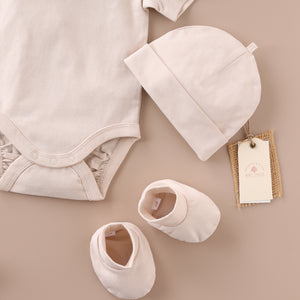 Poshaak Baby Bodysuit Set - Bleach Sand Image 03