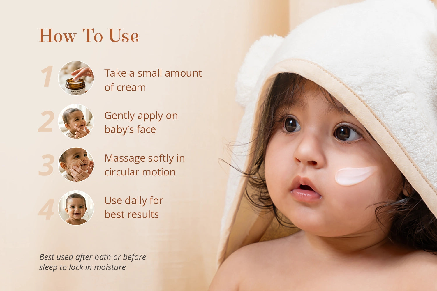 how to use Khilta Mukhra Baby Face Cream