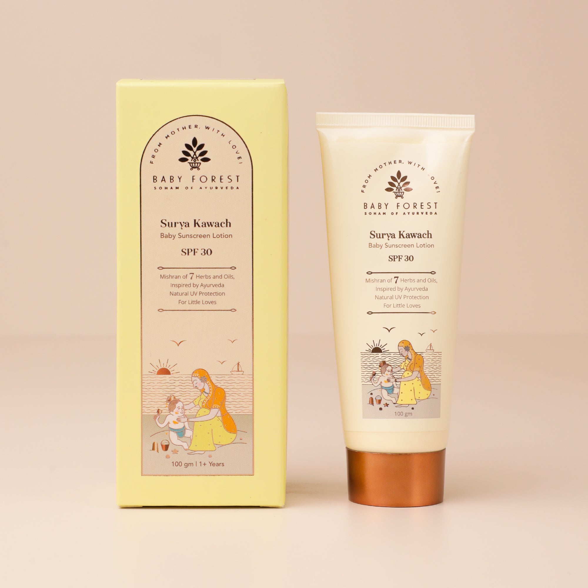 Surya Kawach SPF30 Baby Sunscreen Lotion