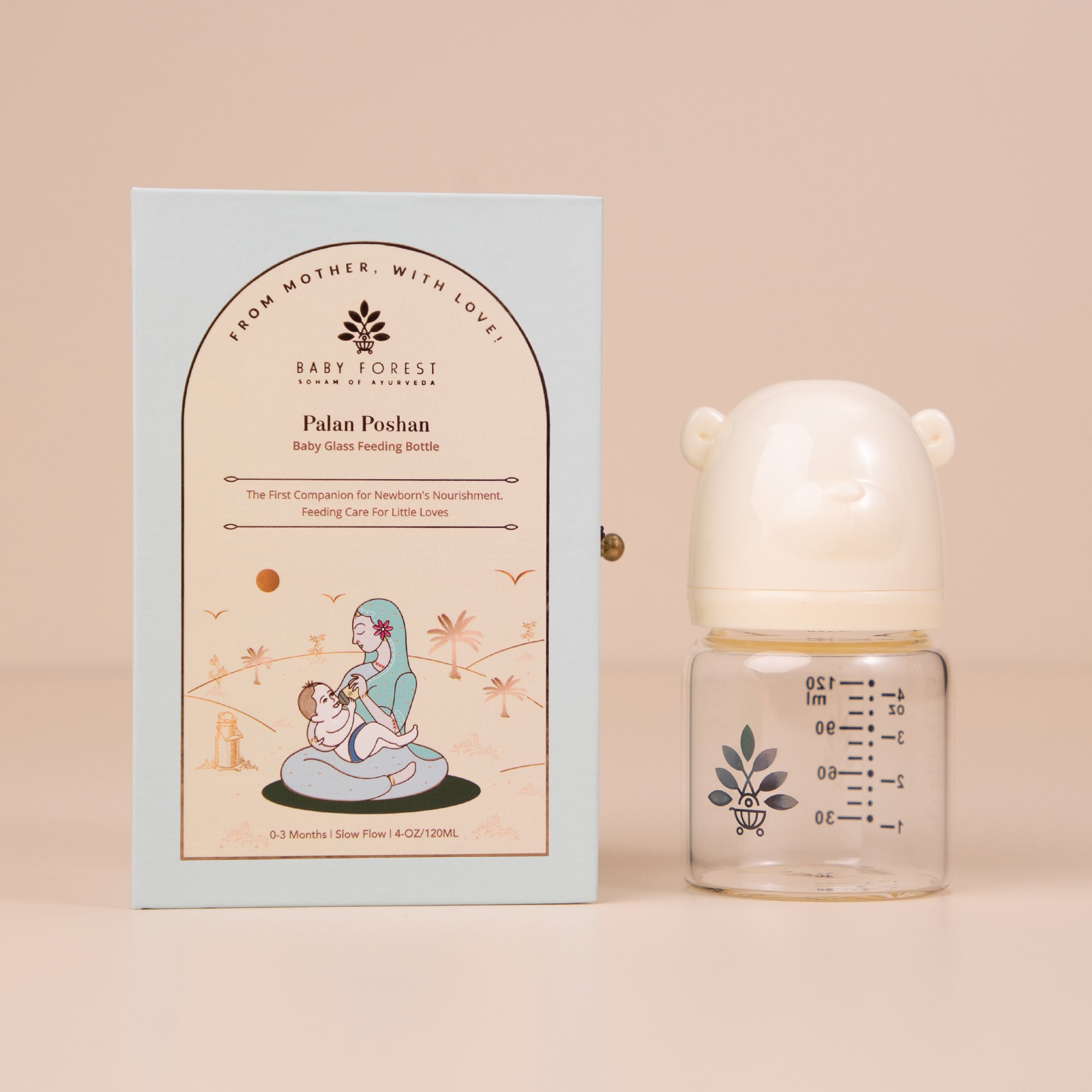 Palan Poshan Baby Glass Feeding Bottle