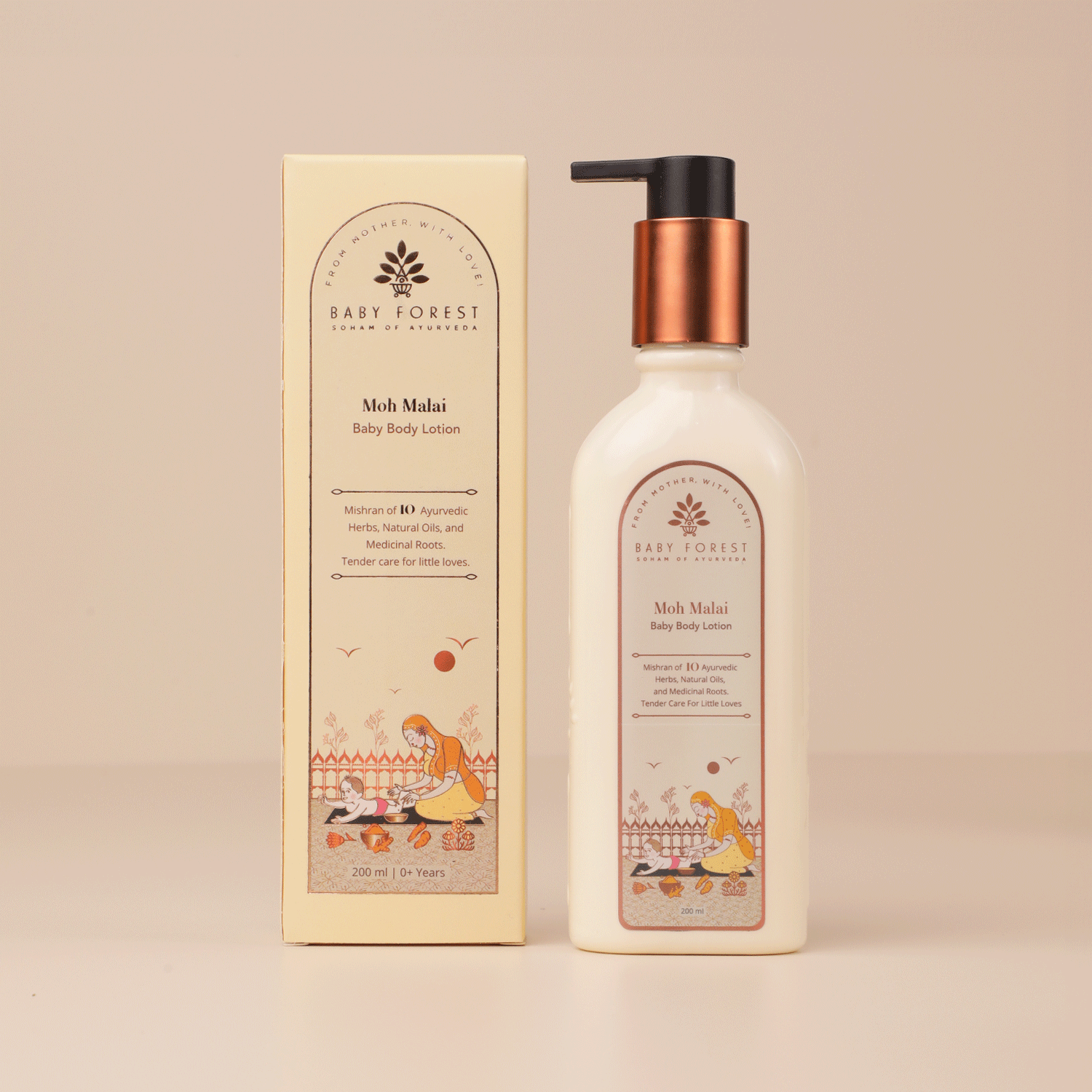 Moh Malai Baby Body Lotion Front Image– Baby Forest