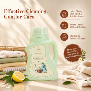 Effective Cleaning, Gentler Care- Mridul Poshaak - Liquid Wash for Baby’s Clothes