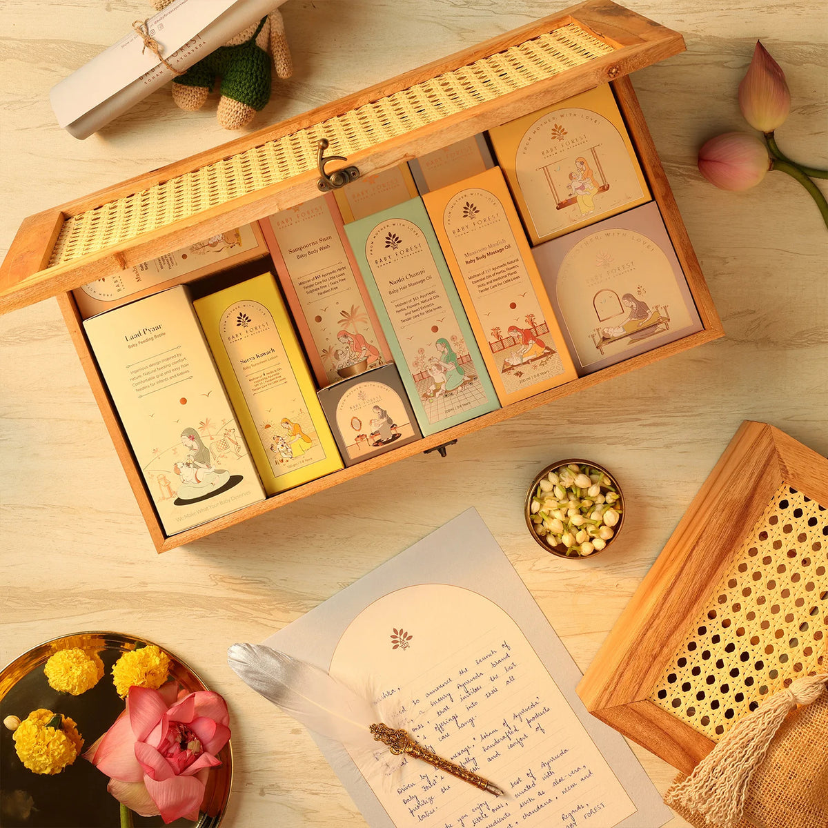 Nanhi Pitari Baby Shower Wooden Gifting Box image1