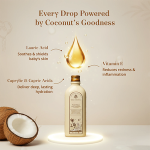 Narial Tailam- Organic Cold Pressed Coconut Oil for newborn massage. Every drop powered by coconut's goodness