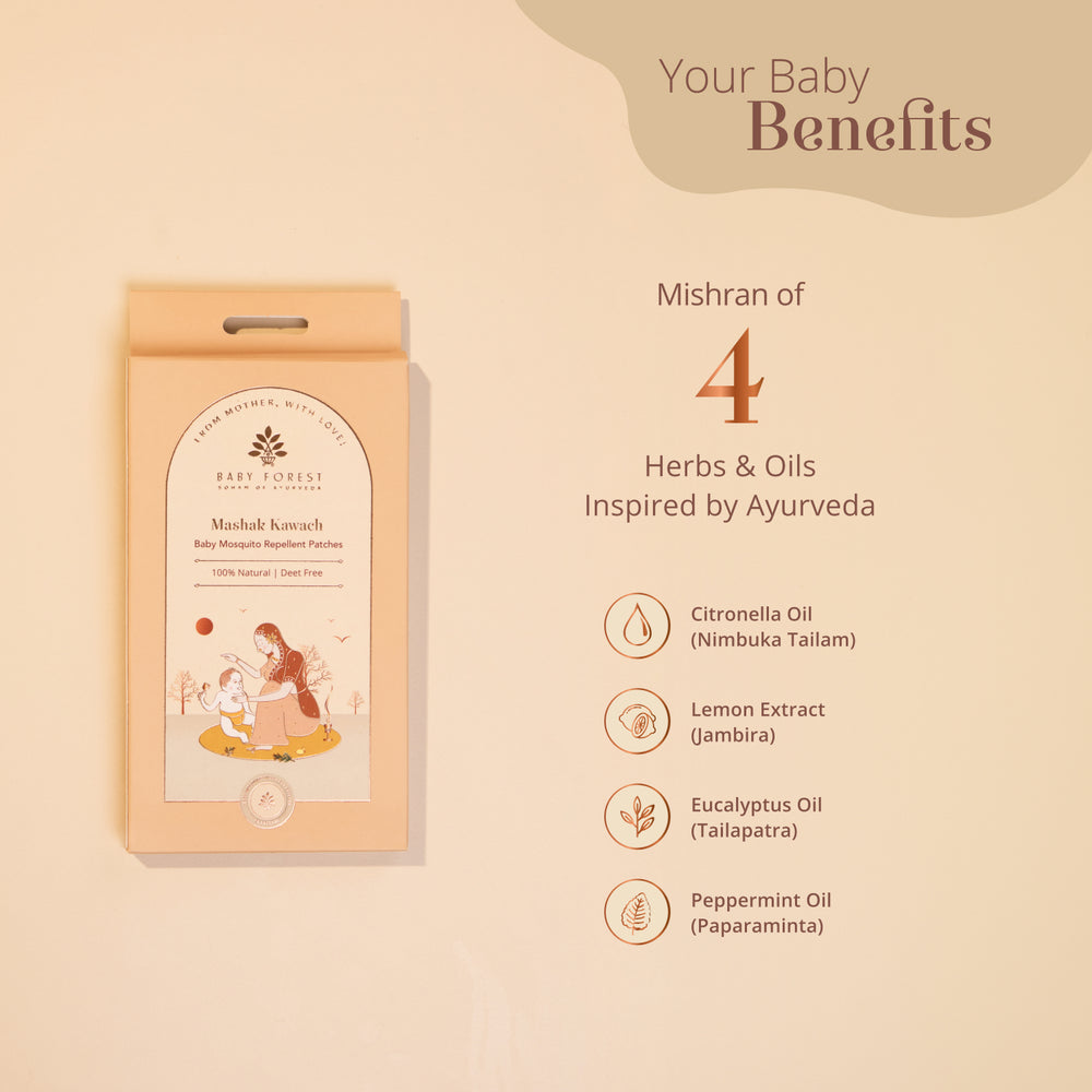 Mashak Kawach Baby Mosquito Repellent Patches