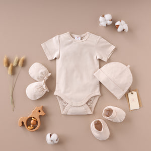 Poshaak Baby Bodysuit Set - Bleach Sand Image 01