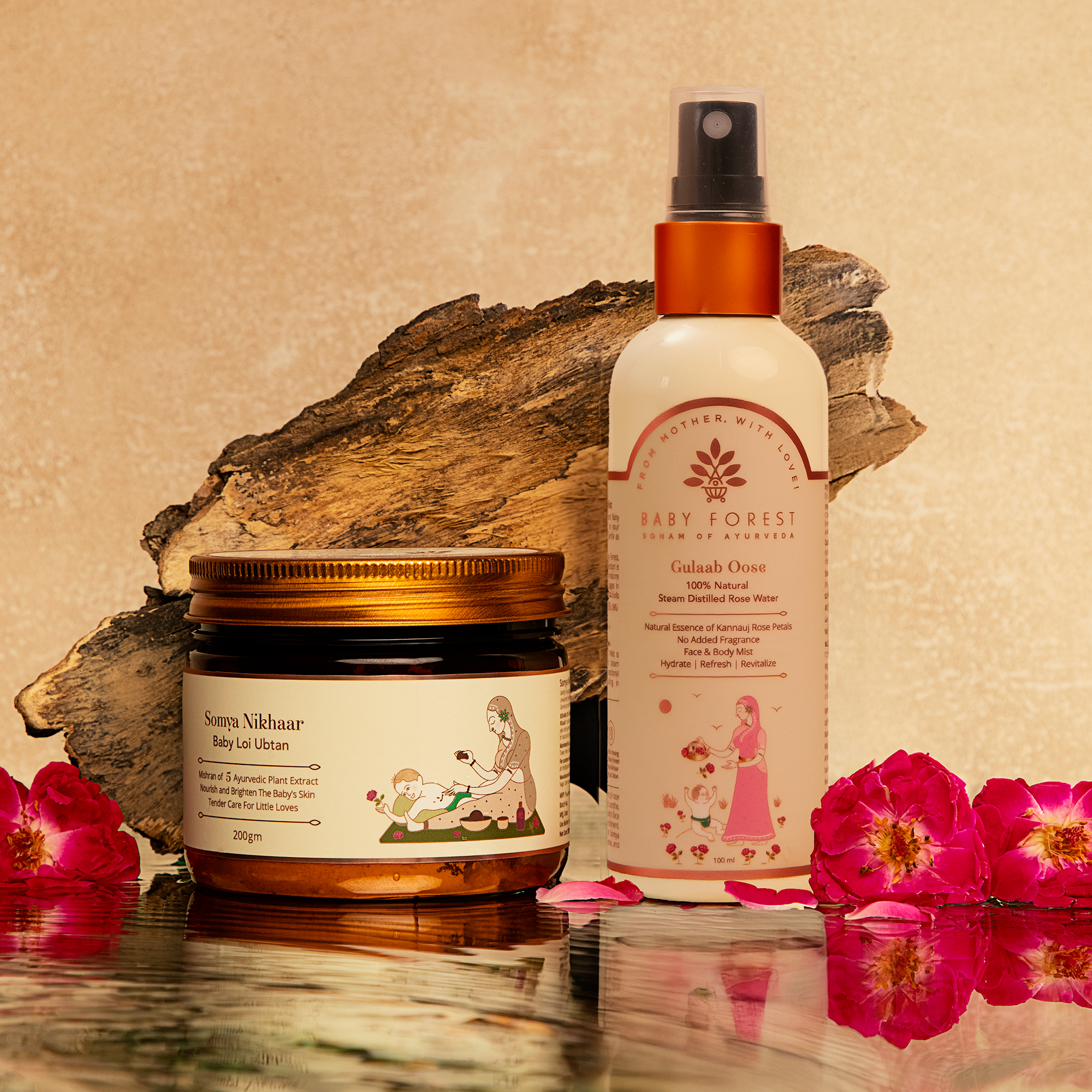 Baby Loi Ubtan Powder + Baby Rose Water Mist Combo