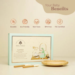 Laad Dulaar Bamboo Feeding Plate - Round Shape Product Features