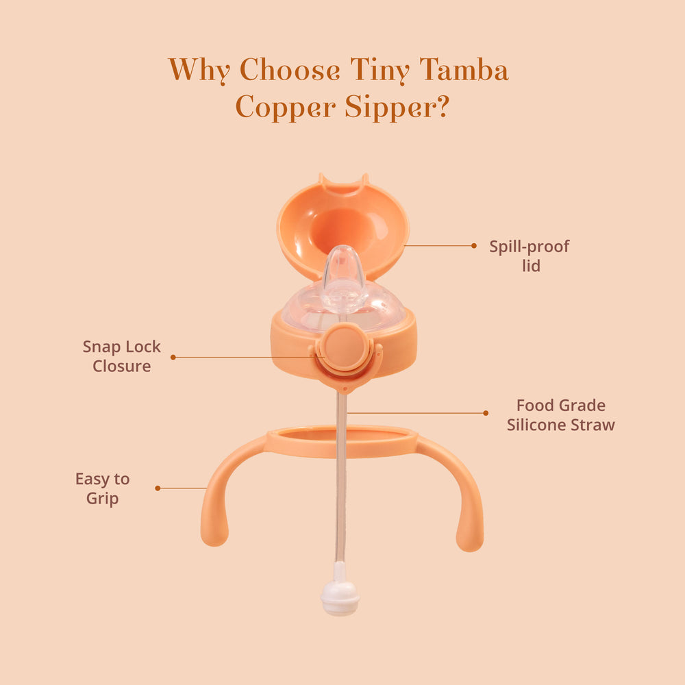 Tiny Tamba Pure Copper Sipper for Kids