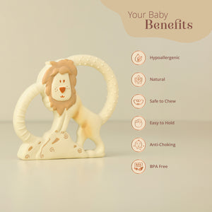 Natkhat Sher Natural Rubber Baby Teether Product Features
