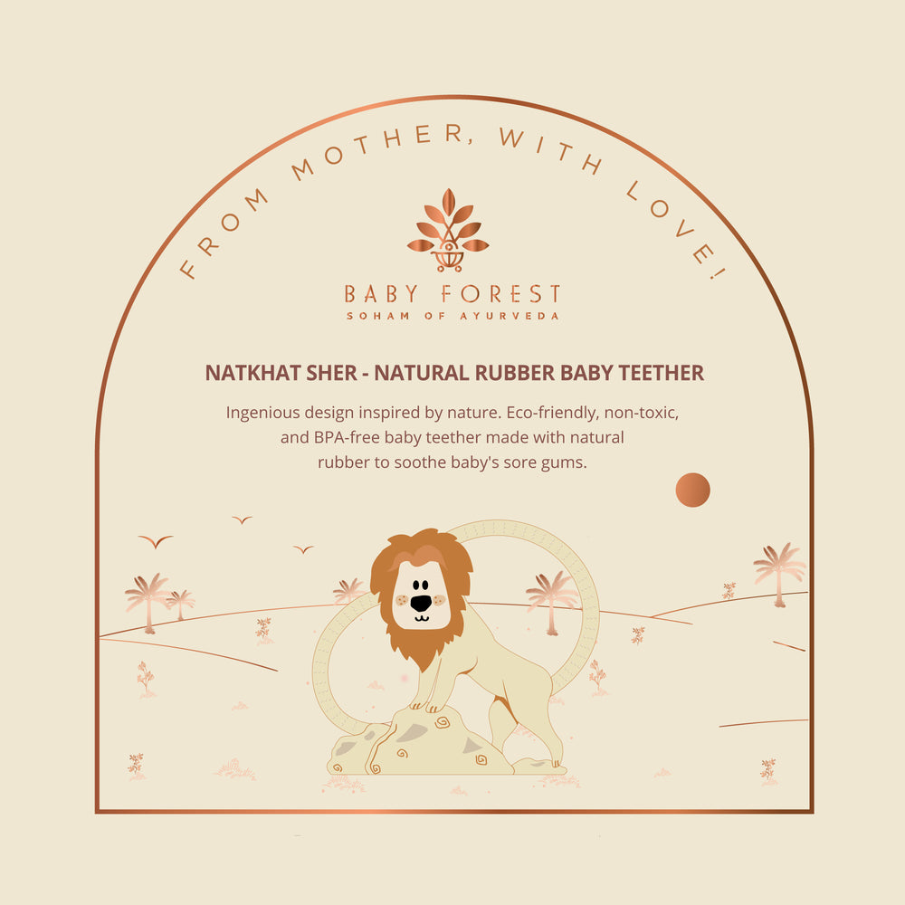 Natkhat Sher Natural Rubber Baby Teether