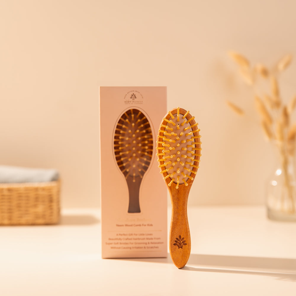 Sunehere Resham Neem Wood Comb for Kids