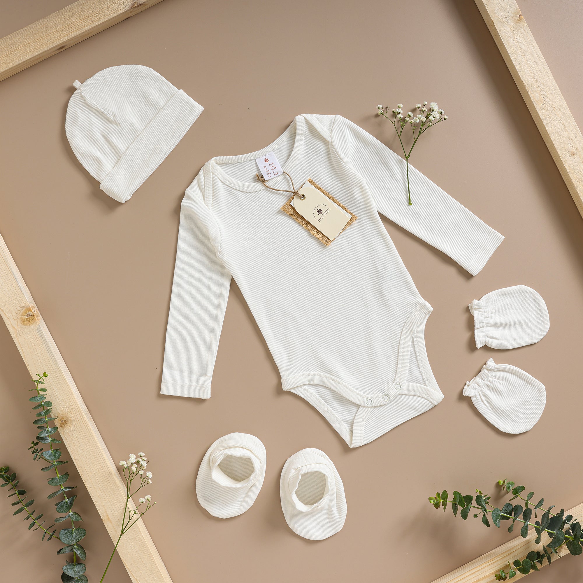 Poshaak Baby Bodysuit Set