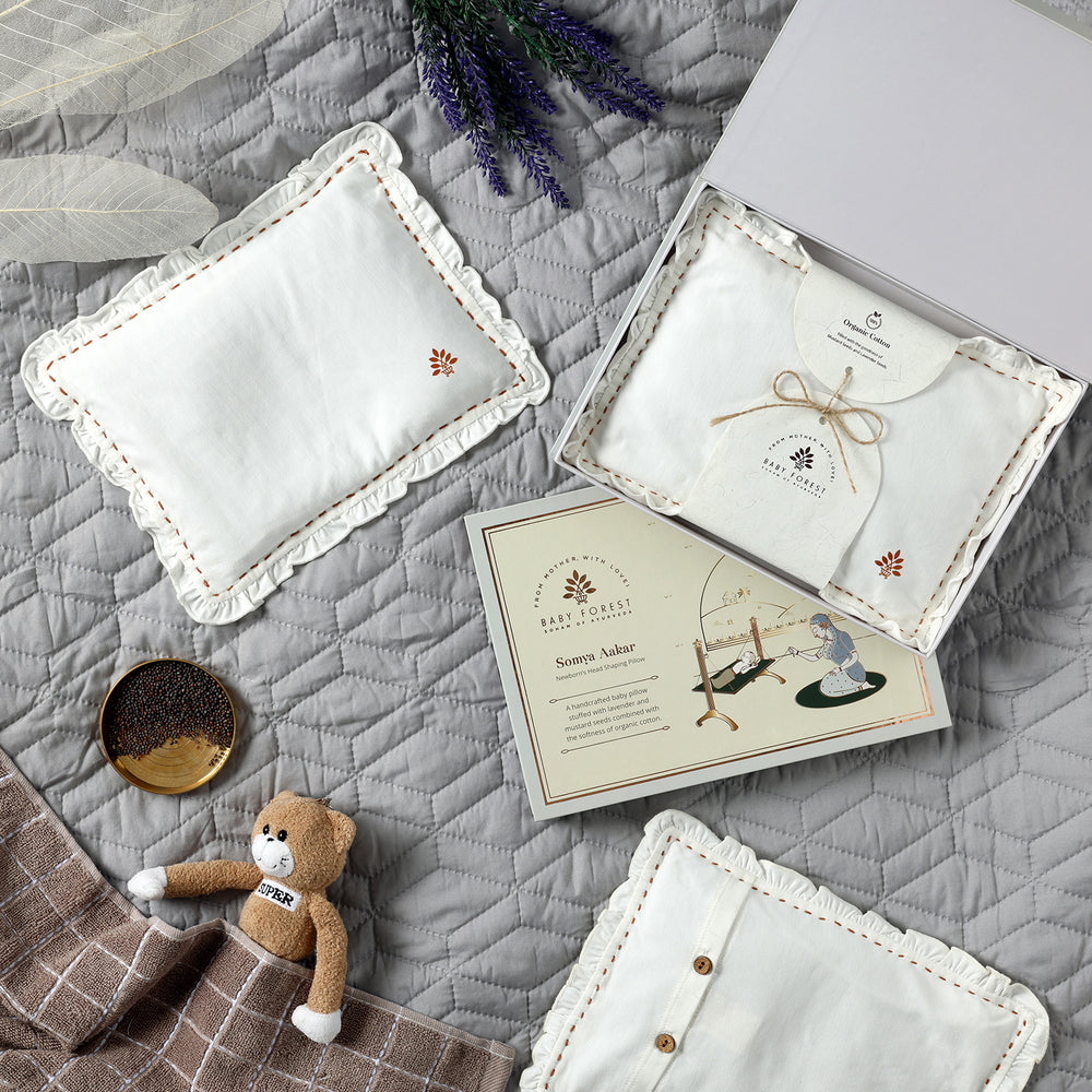 Somya Aakar Newborn’s Head-Shaping Mustard Pillow