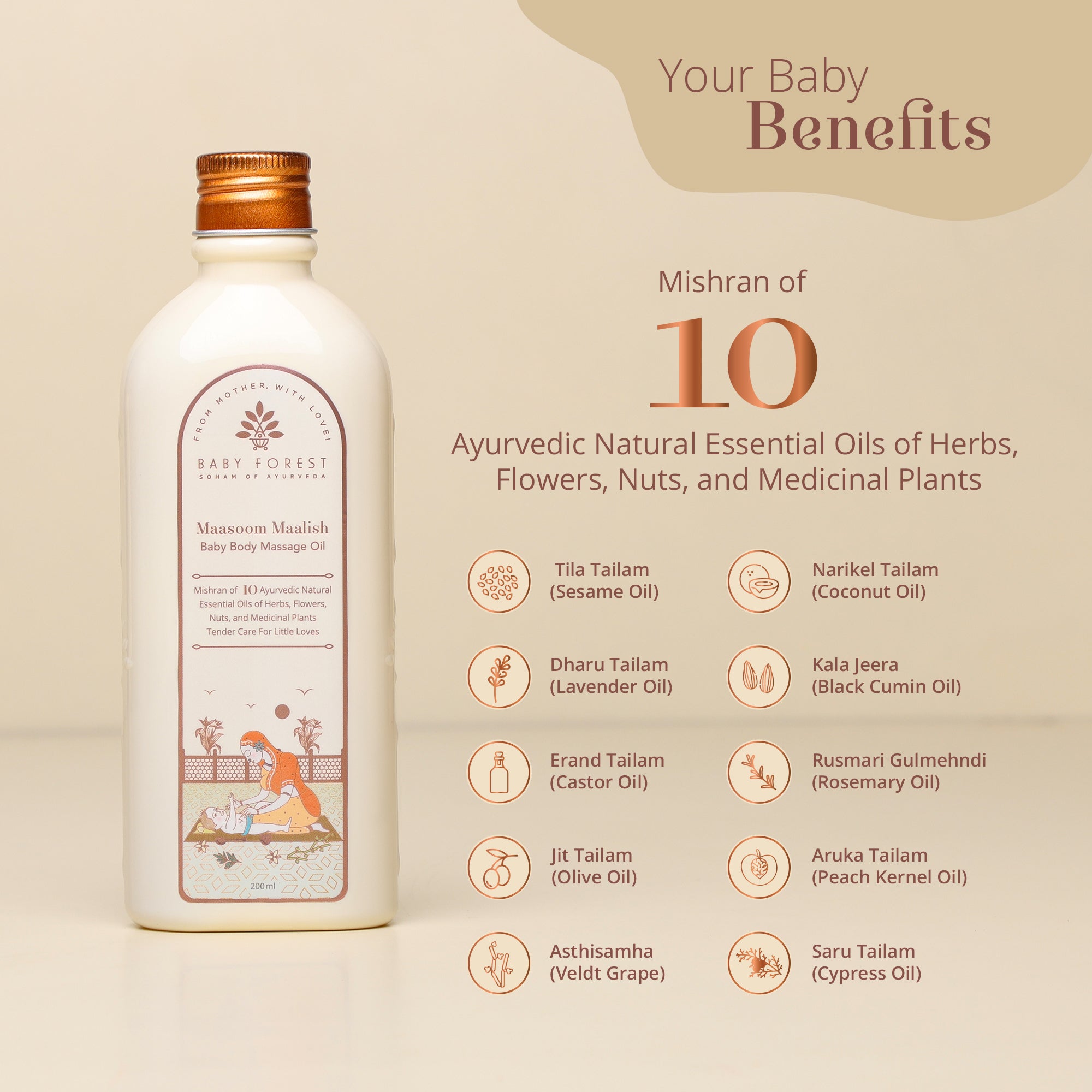 Maasoom Maalish Baby Body Massage Oil Ingredients