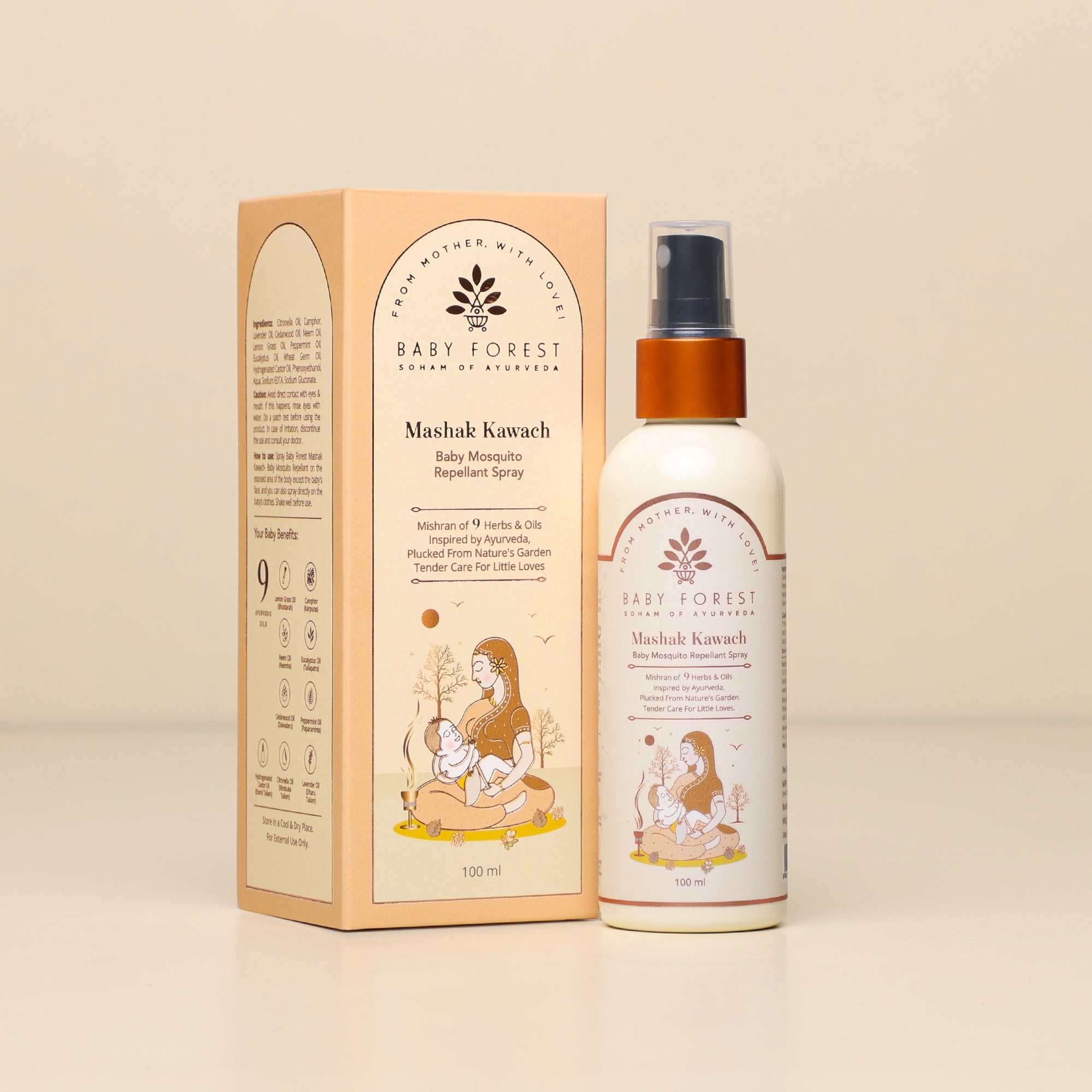 Mashak Kawach Baby Mosquito Repellent Spray