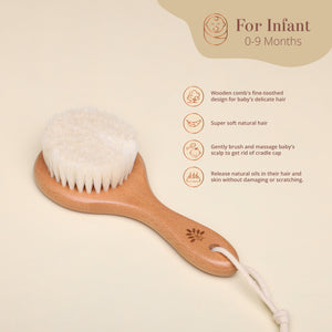 Sunehere Resham - Beech Wood Baby Comb For 0-9 Months