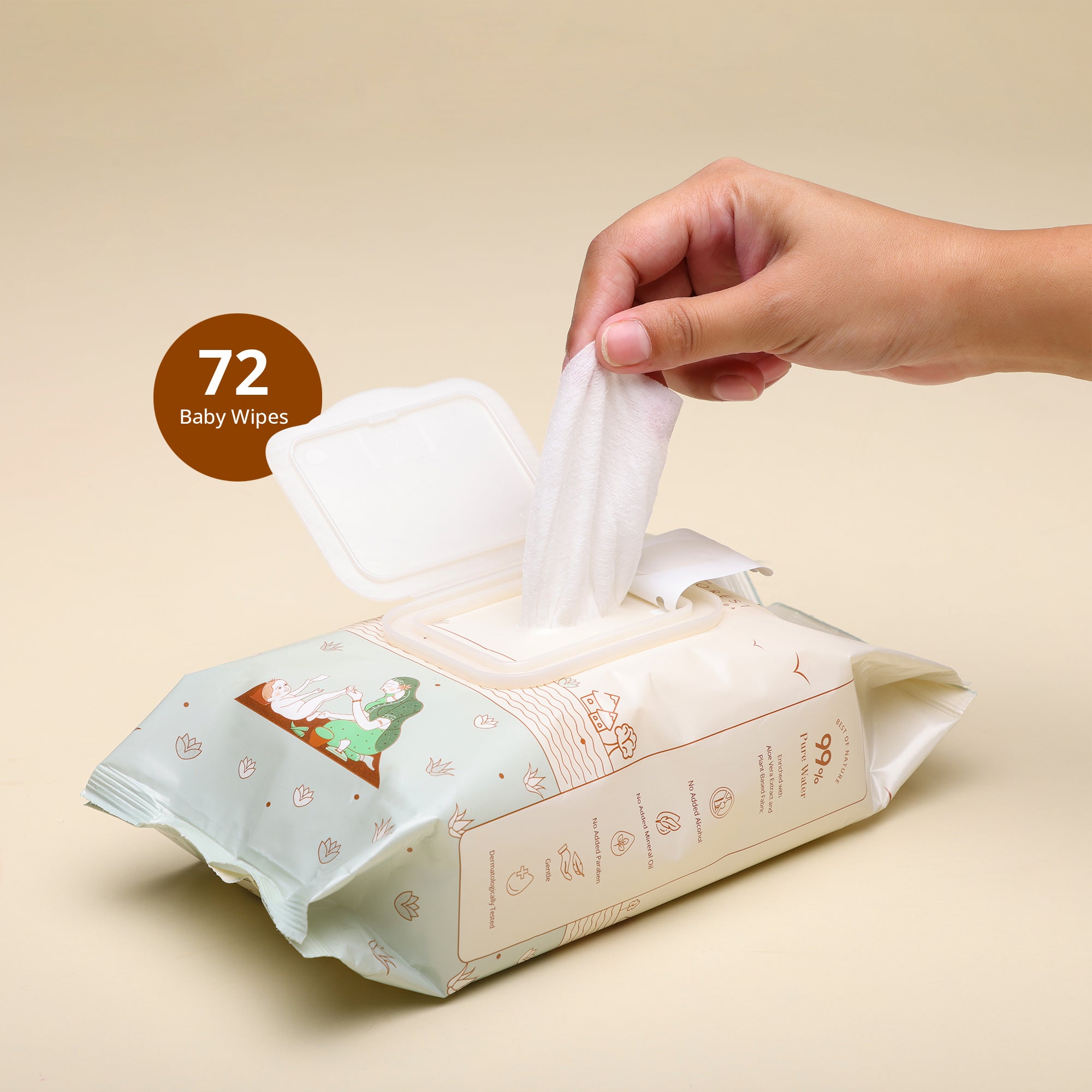 Baby Roo Wipe Buy Baby Wipes Online Pack of 4 - Mulmul | Baby Forest